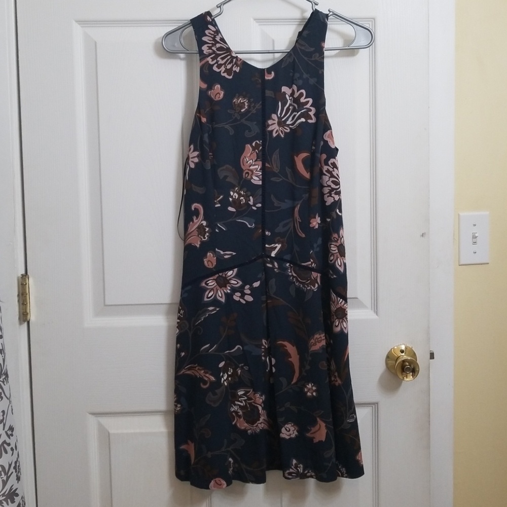 Blue floral dress